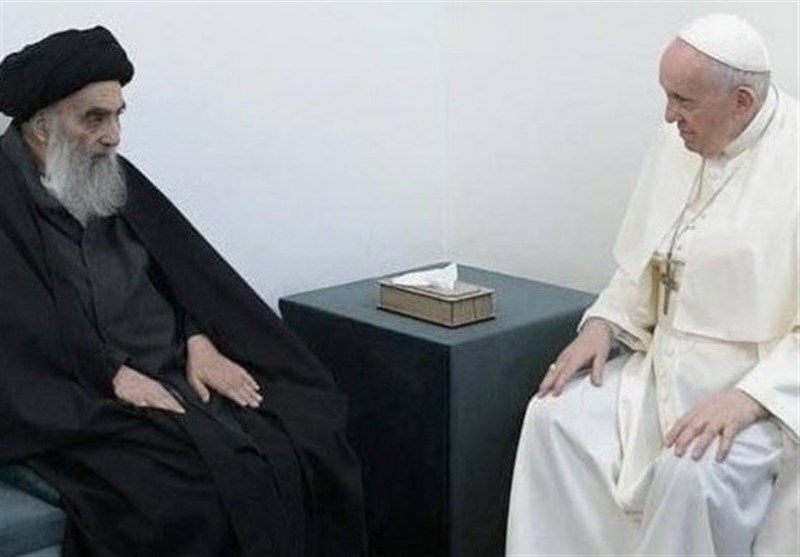 نکته ای بر دیدار رهبر کاتولیک‌های جهان با یکی از مراجع شیعه در عراق